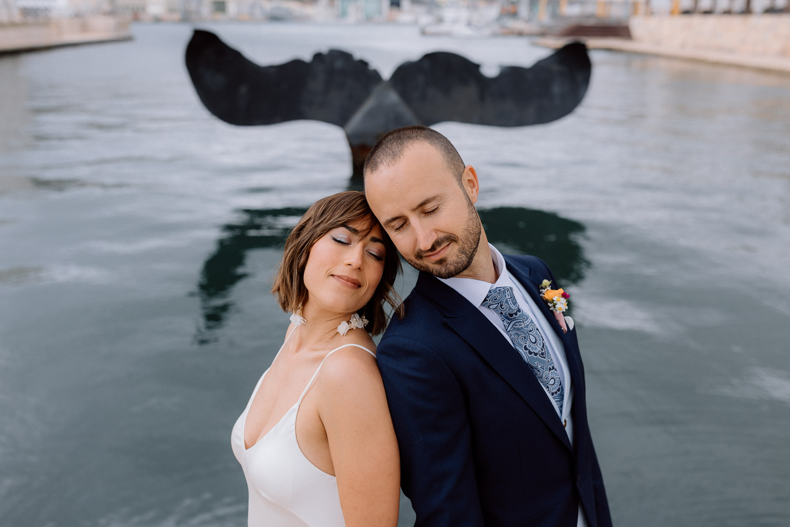 fotografia de boda en puerto de cartagena restaurante licor 43